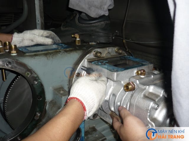 Sửa chữa máy nén khí không dầu - đầu nén